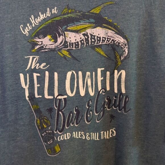 Graphic Tee Shirt Yellowfin Bar and Grille Size Large - Picture 2 of 5